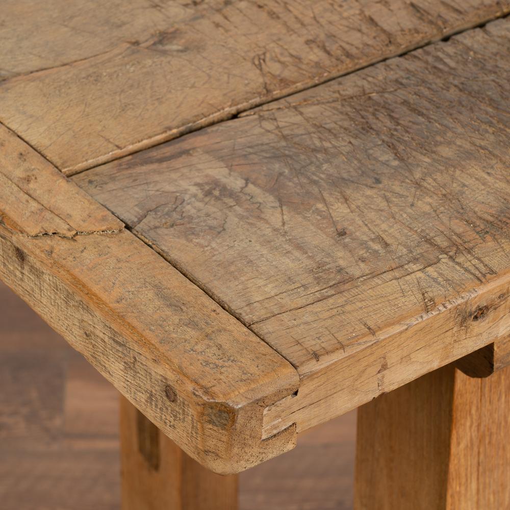 Wood Rustic Console Table Work Table from Hungary, circa 1890
