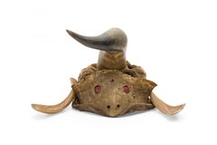 Rustic Continental Horned Taxidermy Helmet