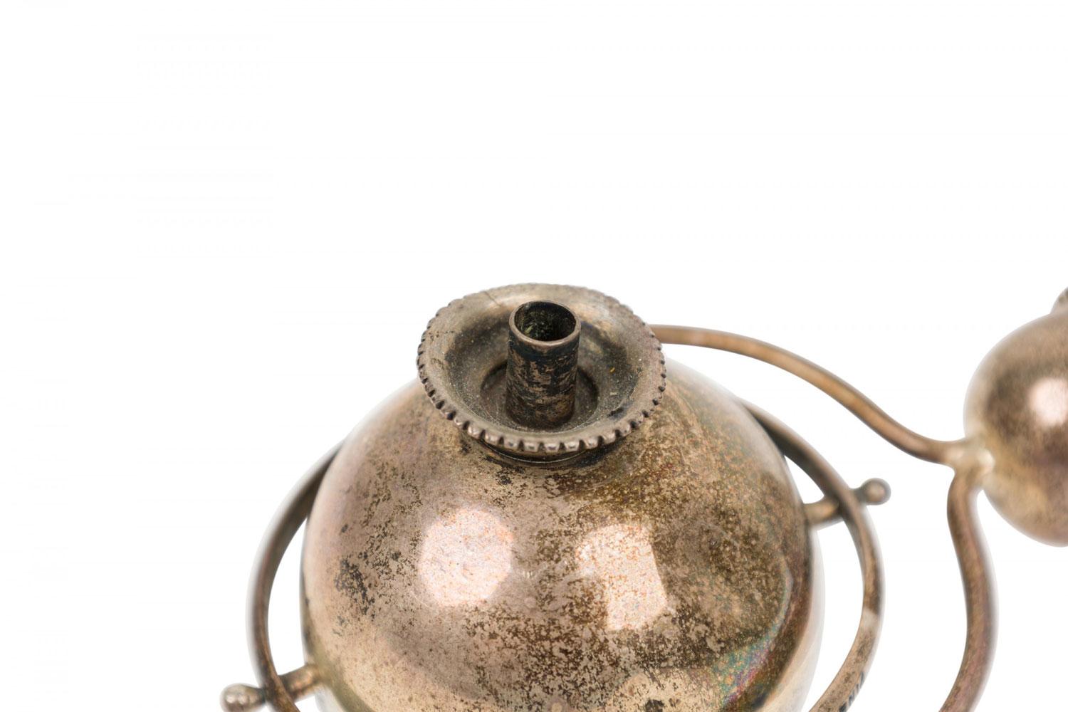 XIXe siècle Rustic Continental Style Horn and Metal Desk Lighter en vente