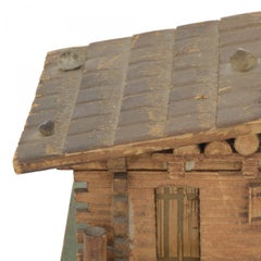 Rustic Continental Style House Shaped Music Box