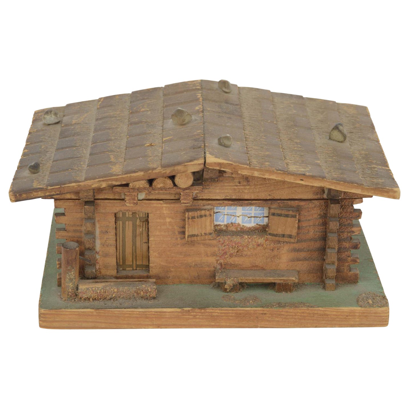 Rustic Continental Style House Shaped Music Box