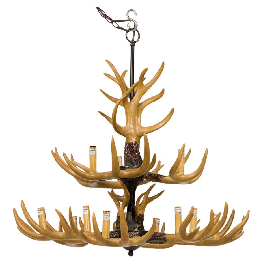Who makes antler chandeliers?