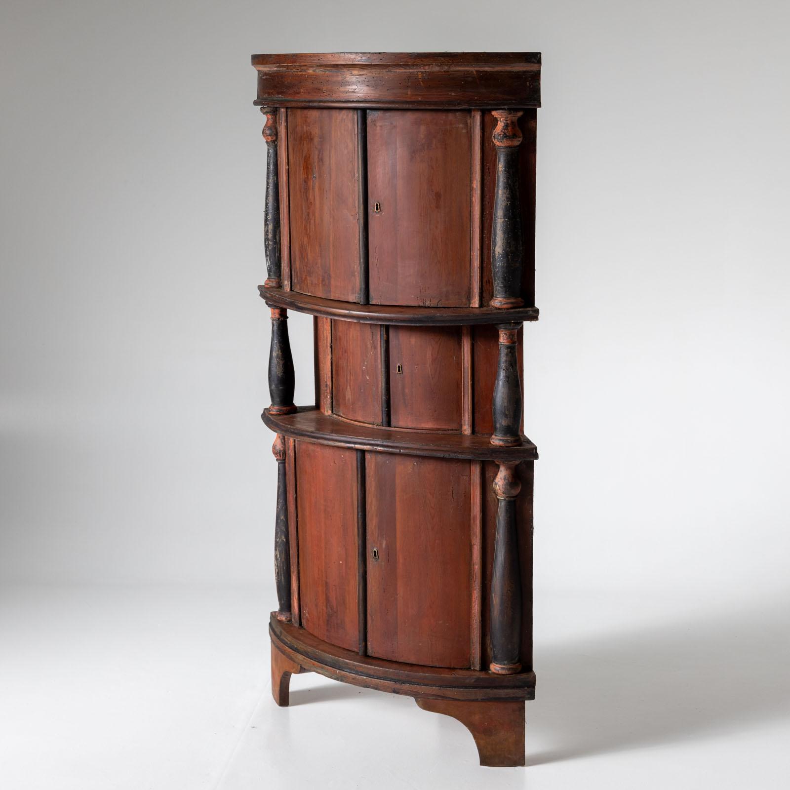 Legno Credenza angolare rustica, XIX secolo in vendita