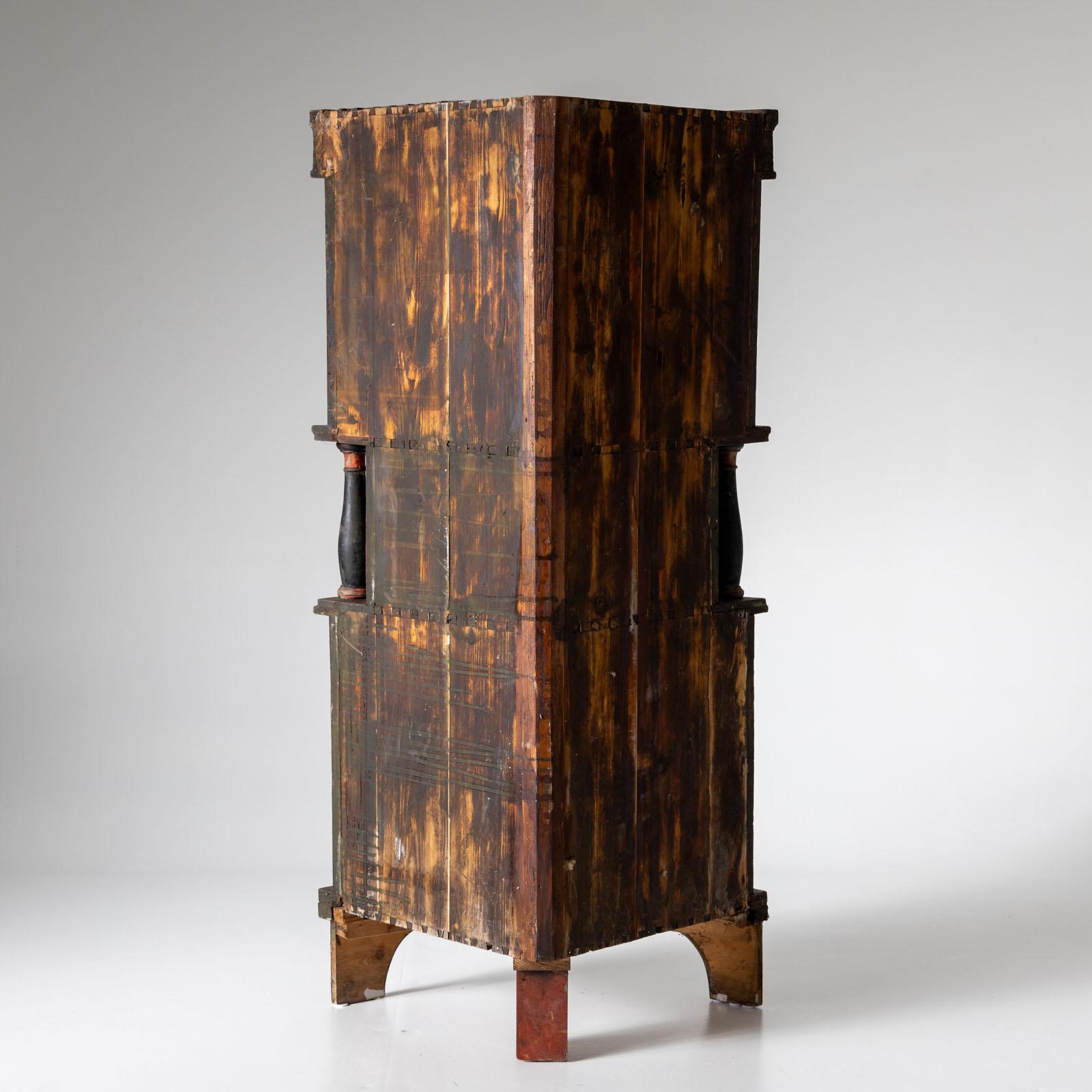 Credenza angolare rustica, XIX secolo in vendita 1