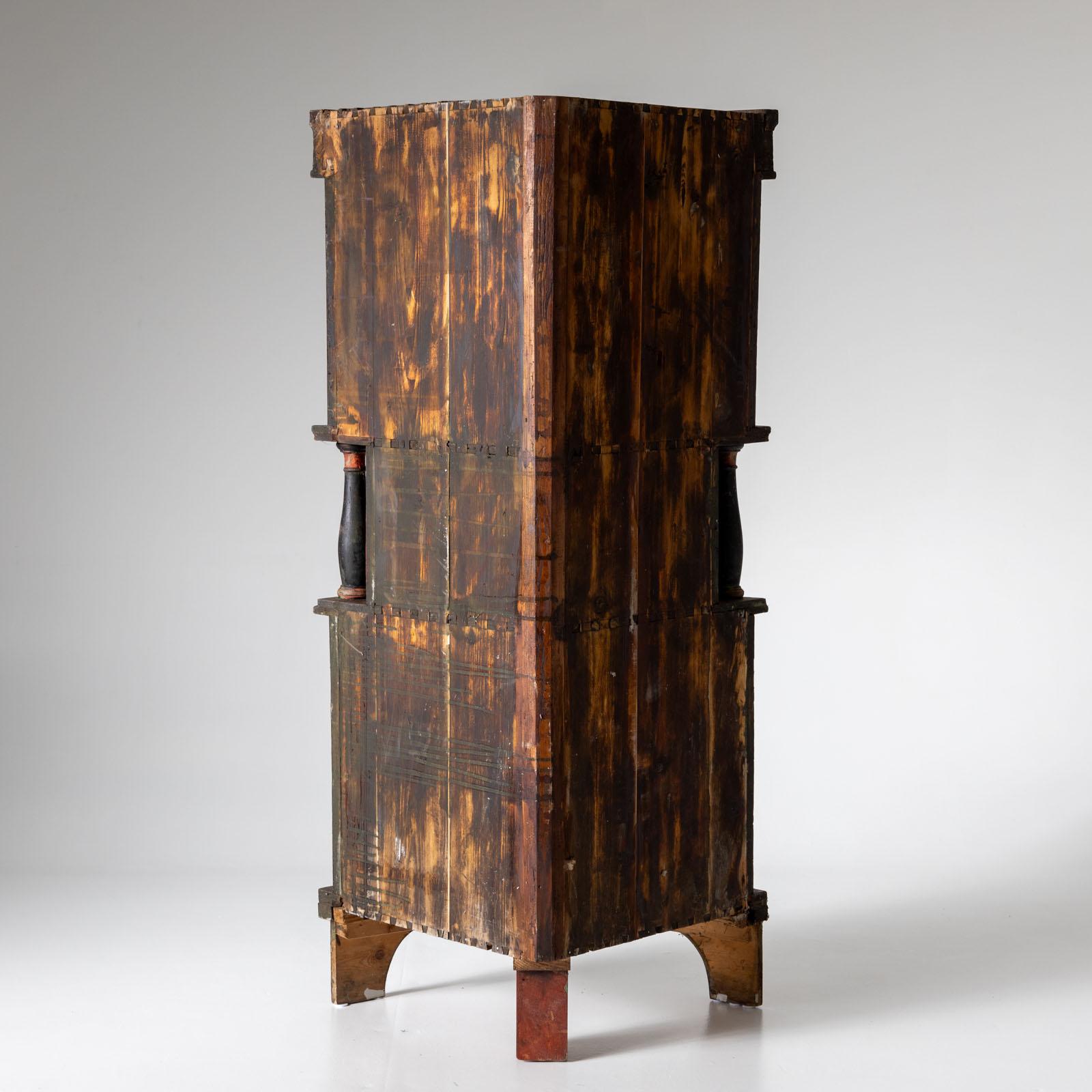 Rustic Corner Cupboard, 19th Century For Sale 1