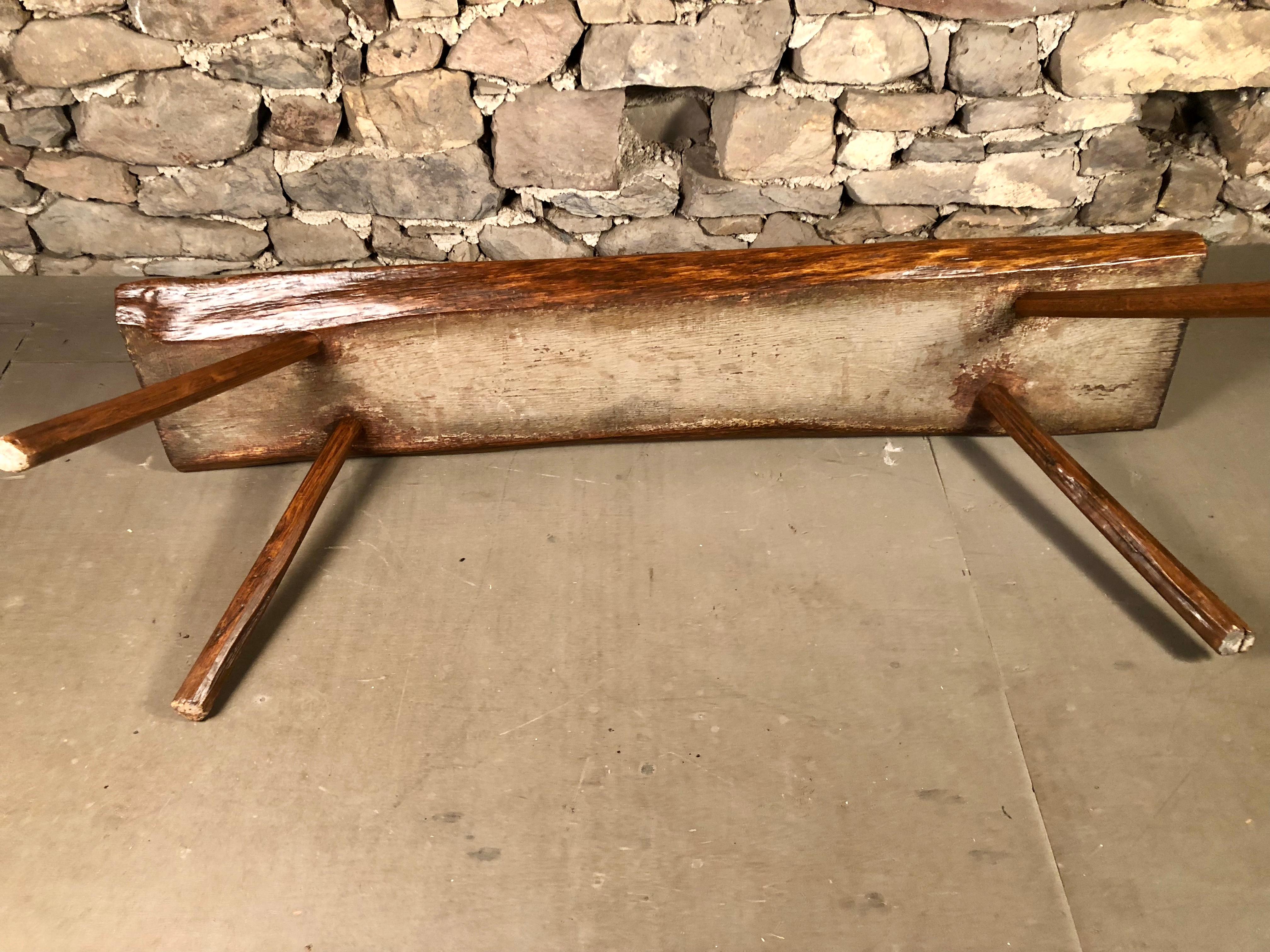 Rustic Country Bench, 19th Century 5