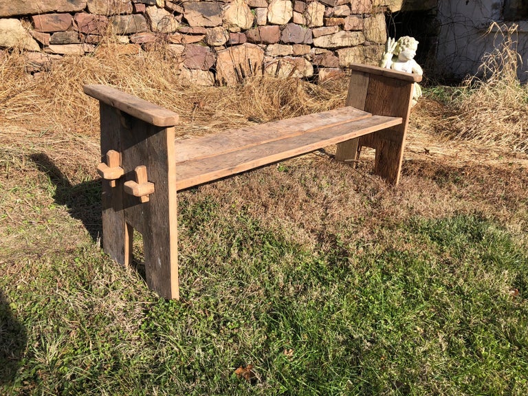 rustic country bench for sale at 1stdibs