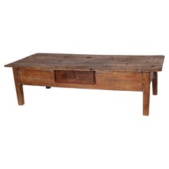 Antique Rustic Country Coffee Table