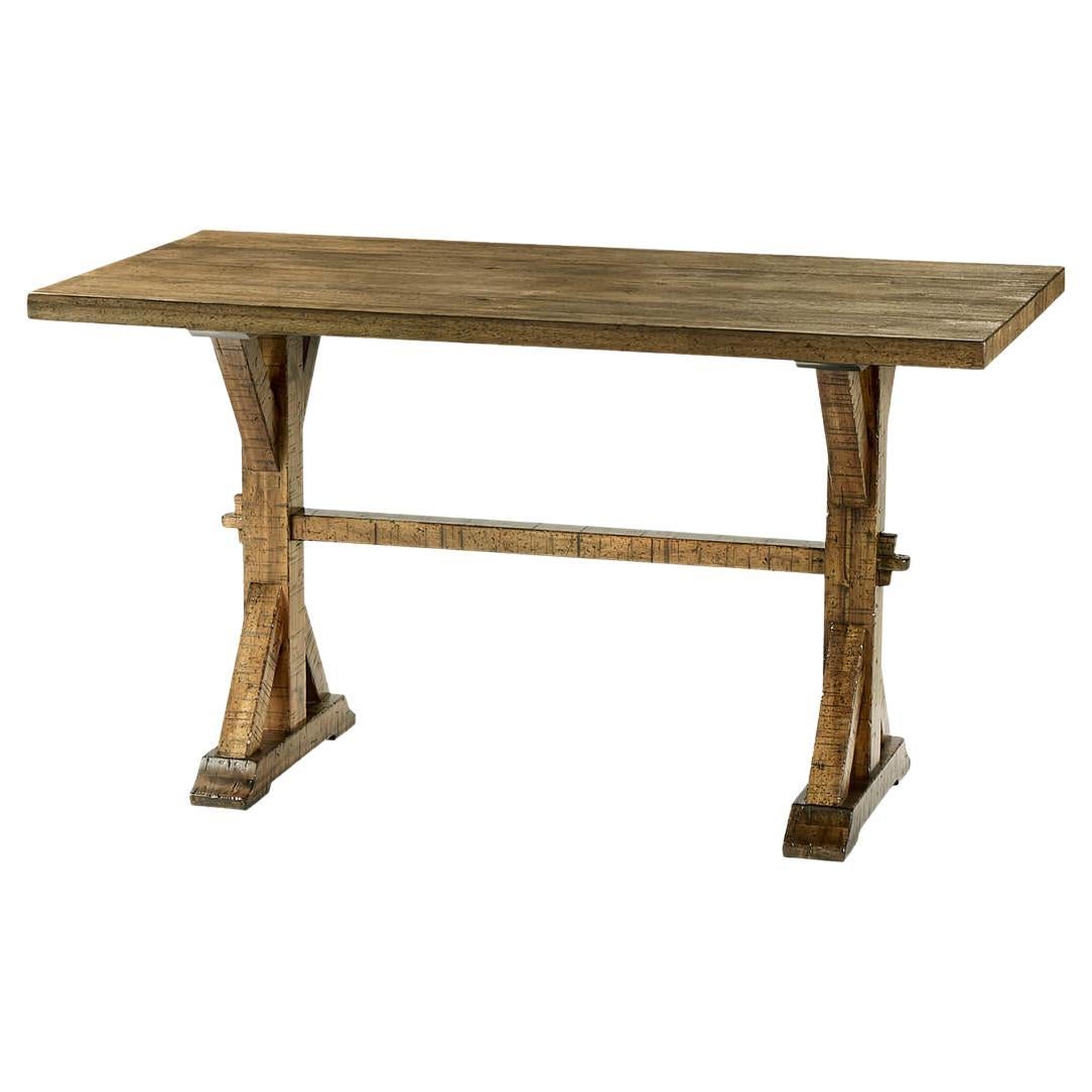 Rustic Country Dining Table, Medium Drift For Sale