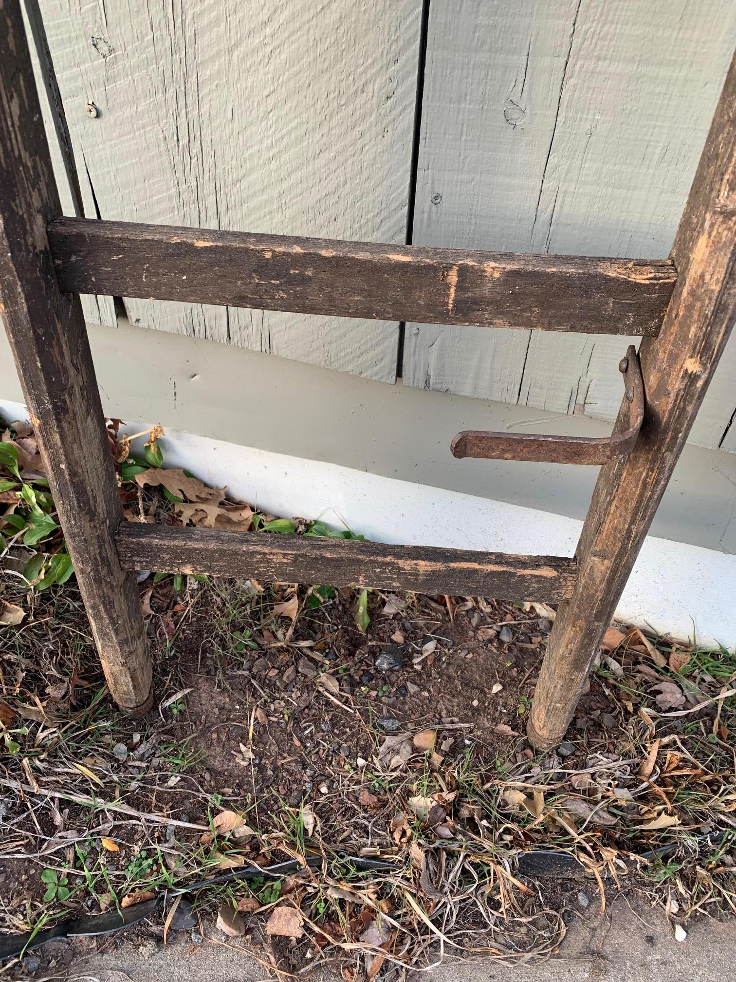 Rustic Country French Antique Orchard Ladder 2