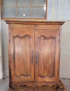 Armario rústico de estilo francés campestre / Armoire, circa 1800, Luis XV