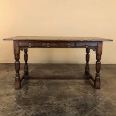 Rustic Country French Desk, Bureau Plat