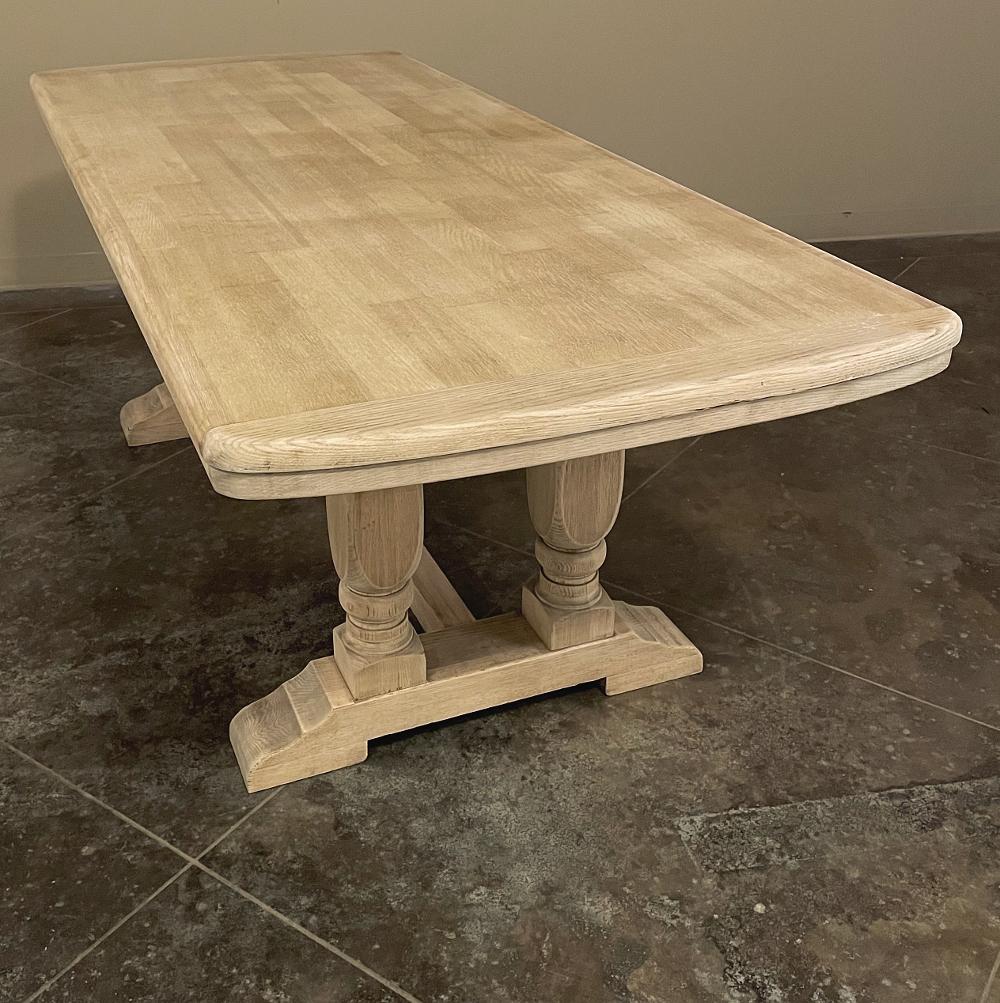 Rustic Country French Farm Table in Stripped Oak 4