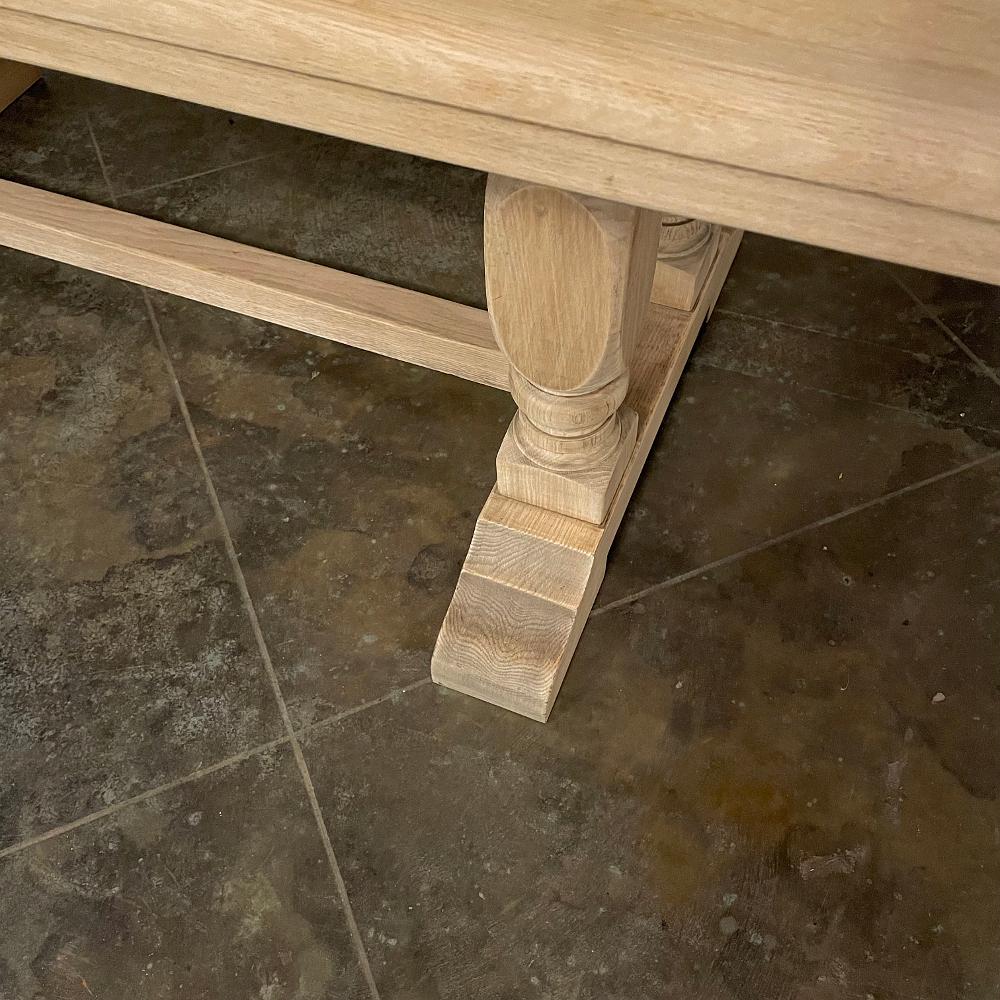 Rustic Country French Farm Table in Stripped Oak 7