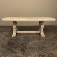 Tavolo rustico da fattoria francese in Oak strippato