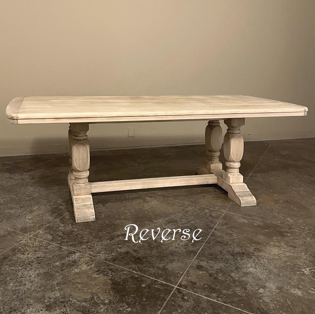Rustic Country French Farm Table in Stripped Oak 3