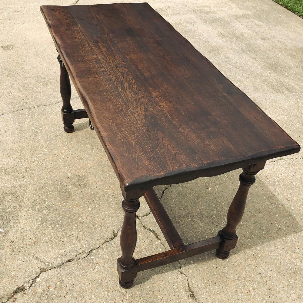 Rustic Country French Oak Desk, Writing Table 4