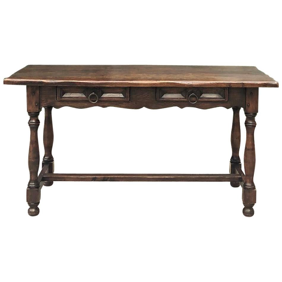 Rustic Country French Oak Desk, Writing Table