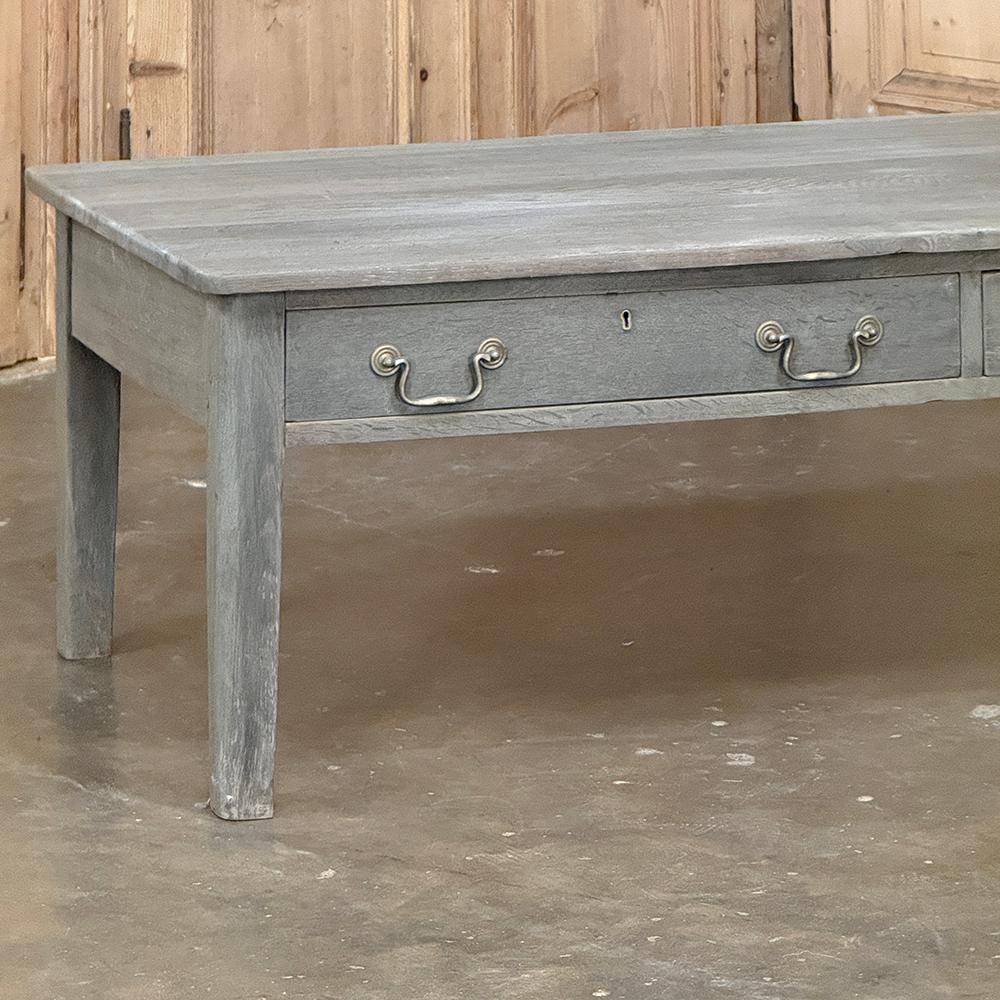 Fait main Table basse rustique peinte à la française en vente