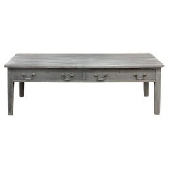 Mesa de centro rústica pintada a la francesa