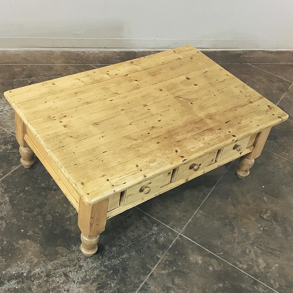 Rustic Country French Pine Coffee Table 1