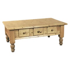 Rustic Country French Pine Coffee Table