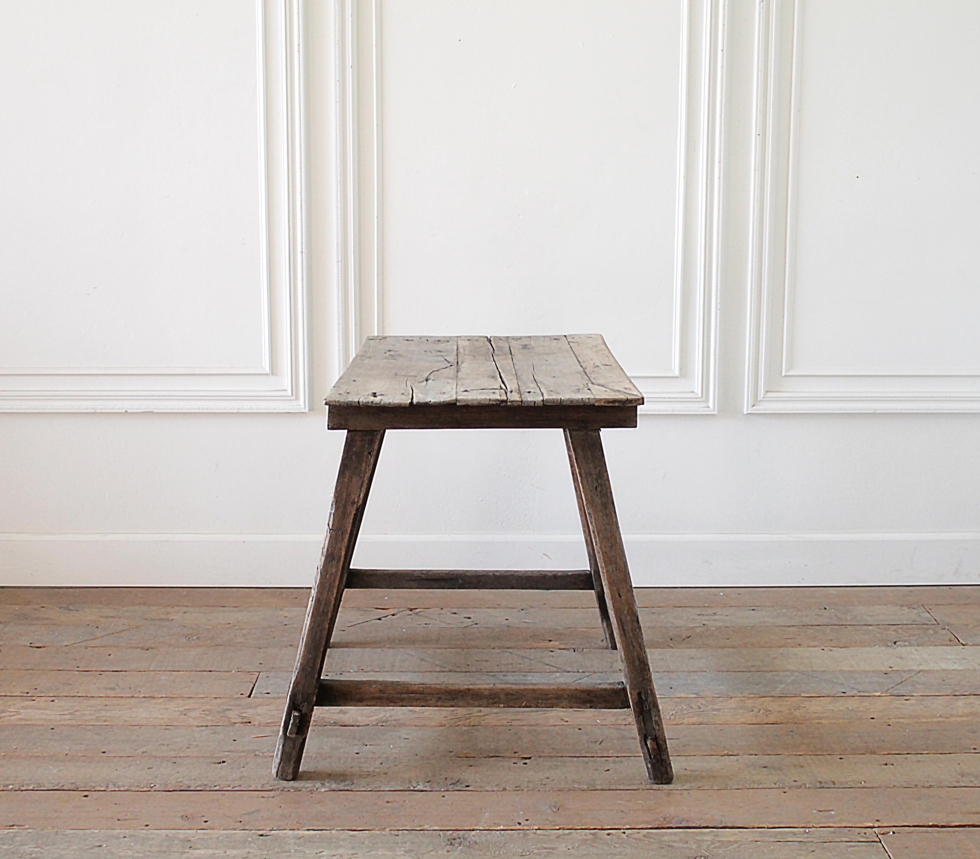20th Century Rustic Country French Style Side Table