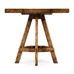Rustic Country Octagonal Side Table