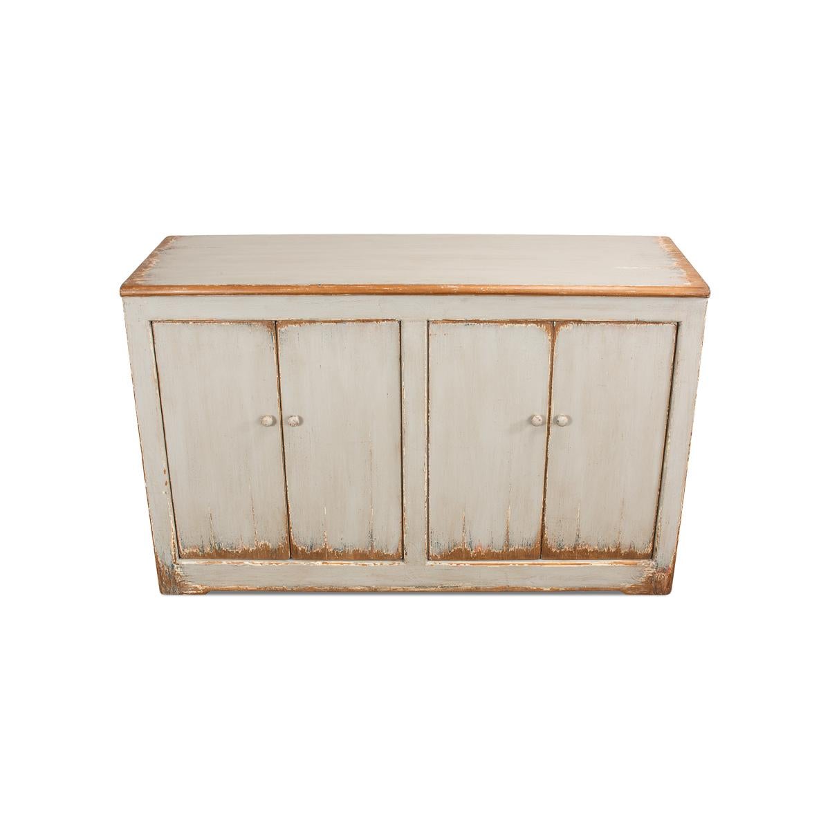 Rustic Country Painted Sideboard In New Condition For Sale In Westwood, NJ