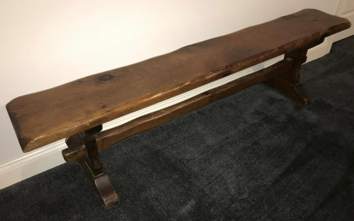 American Rustic Country Pine Bench
