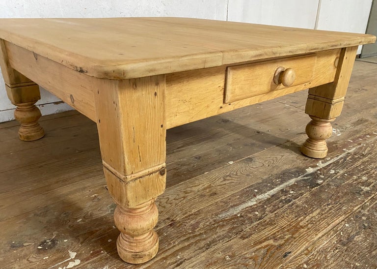Rustic Country Pine Coffee Table at 1stDibs rustic pine coffee table
