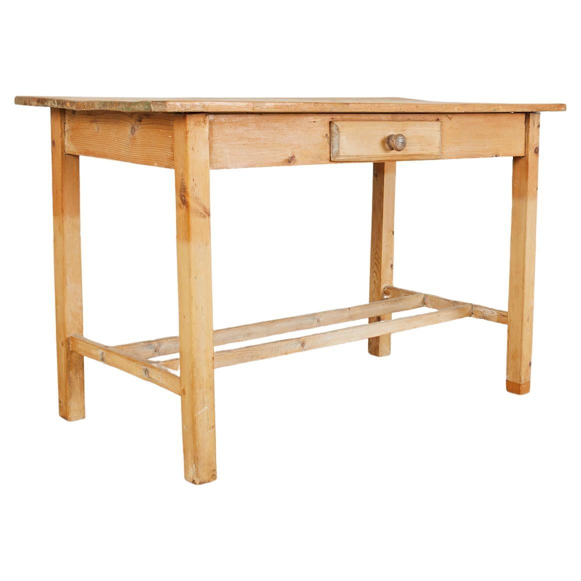 Rustic Country Pine Farmhouse Desk or Writing Table