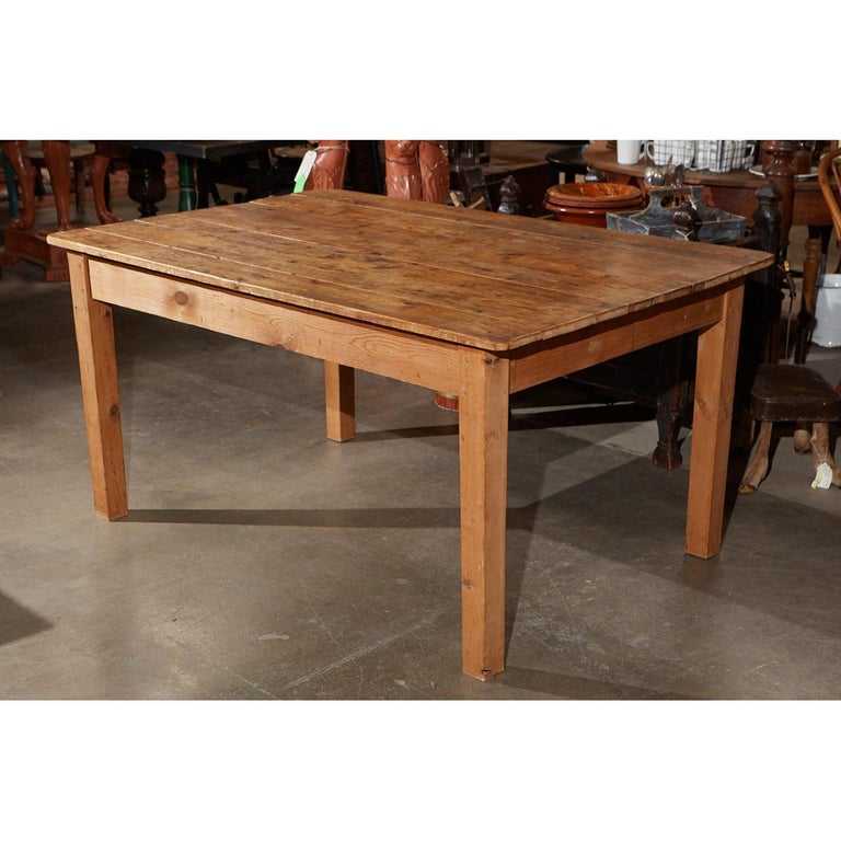 Rustic Country Pine Table at 1stDibs