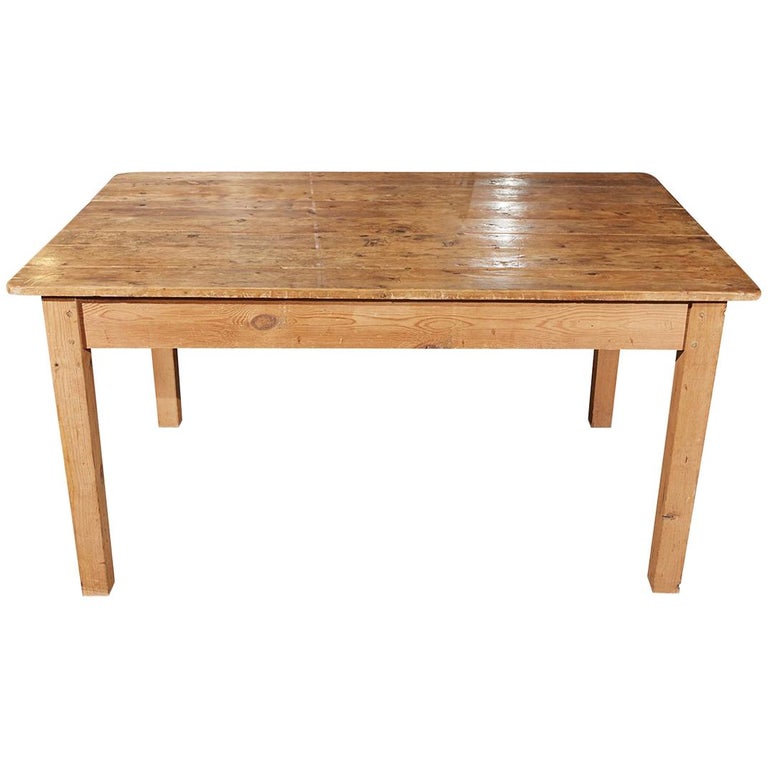 Rustic Country Pine Table at 1stDibs