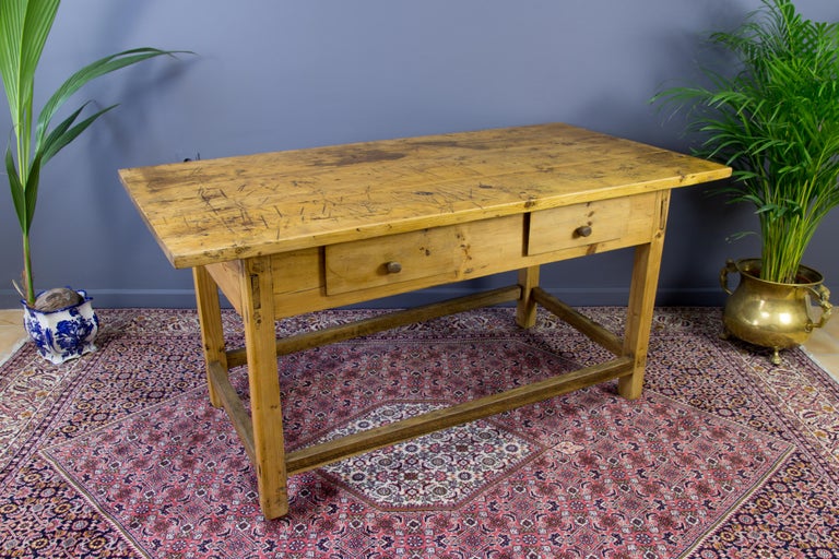 Rustic Country Style Baltic Pine Table For Sale at 1stDibs