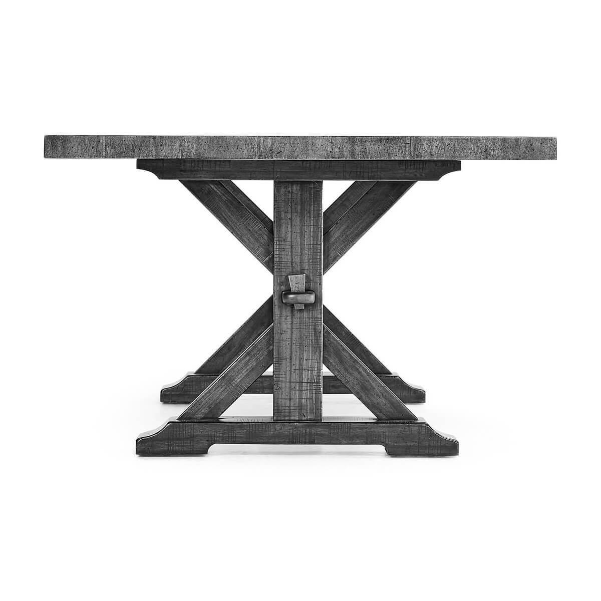 Rustic Country Walnut Dining Table For Sale at 1stDibs