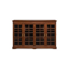 Rustic Country Walnut Low Bookcase
