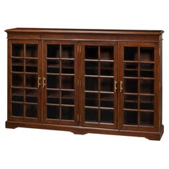 Rustic Country Walnut Low Bookcase