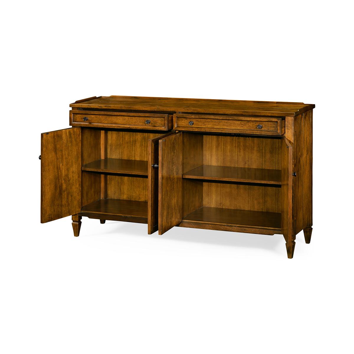 Vietnamese Rustic Country Walnut Sideboard For Sale