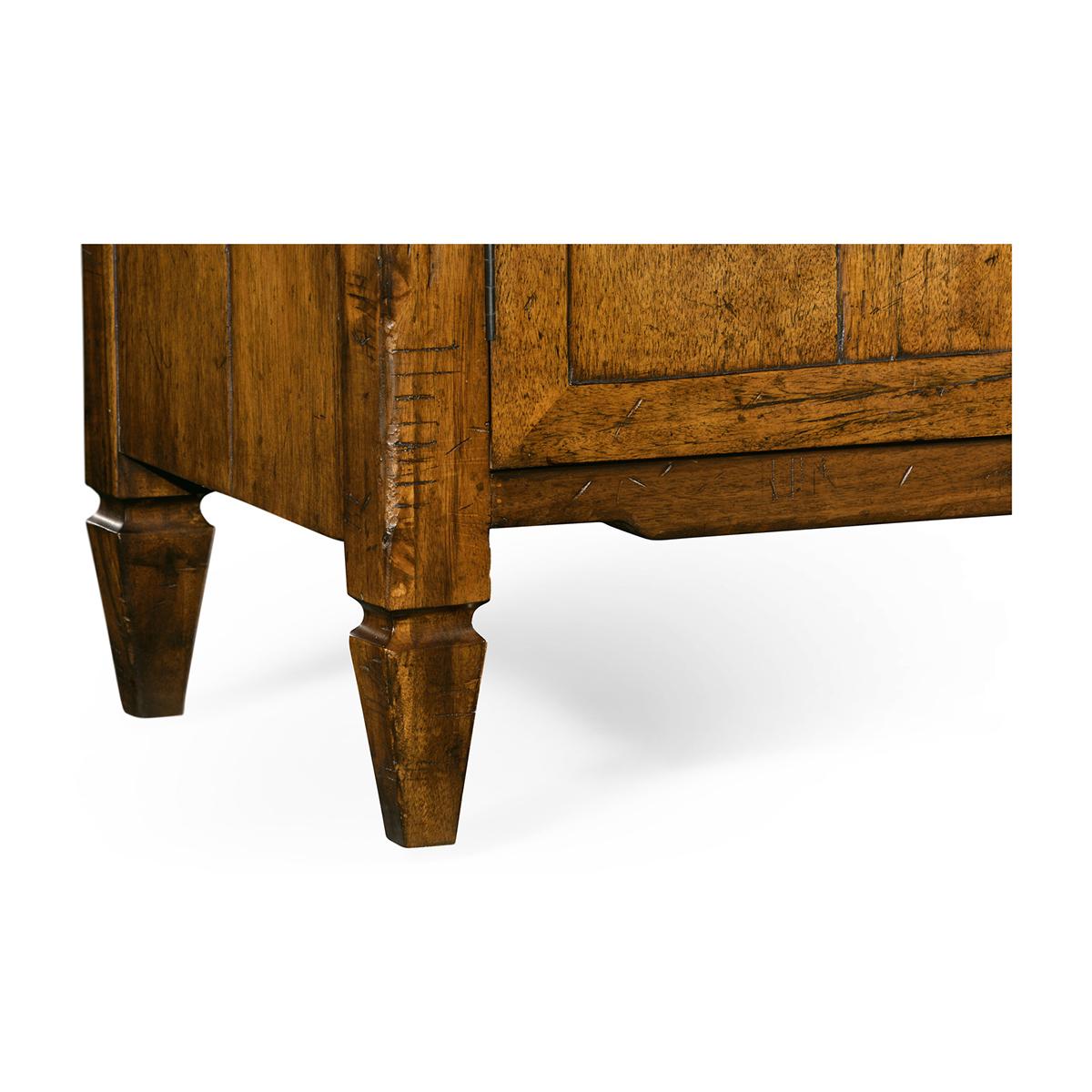 Contemporary Rustic Country Walnut Sideboard For Sale