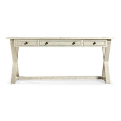 Rustic Country Whitewash Desk