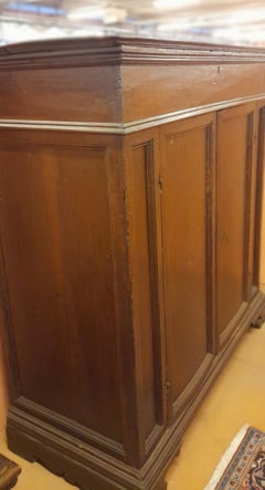 Rustic Credenza from the 1600′S in Walnut with Opening Door on the Top