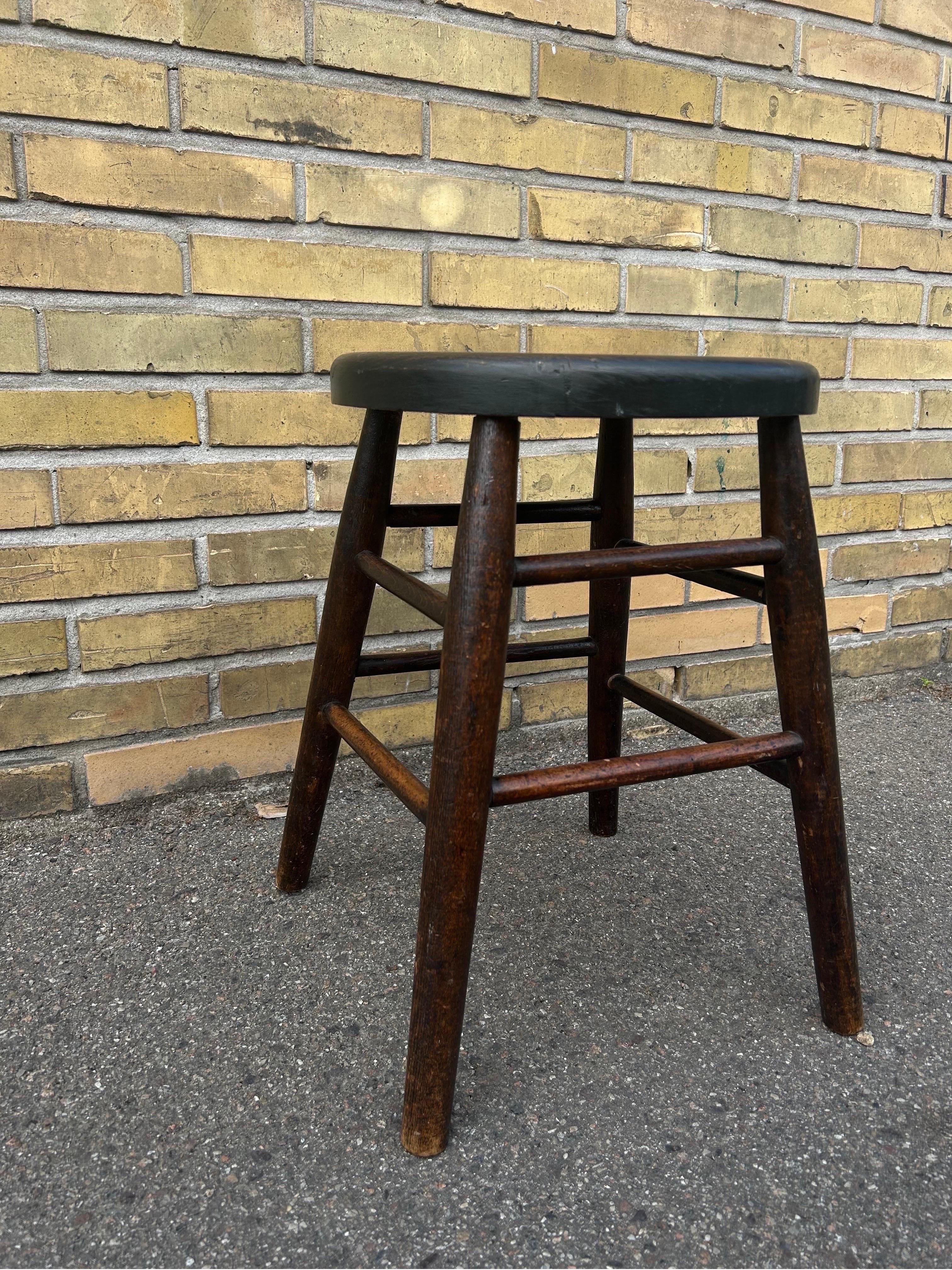 rustic milking stool