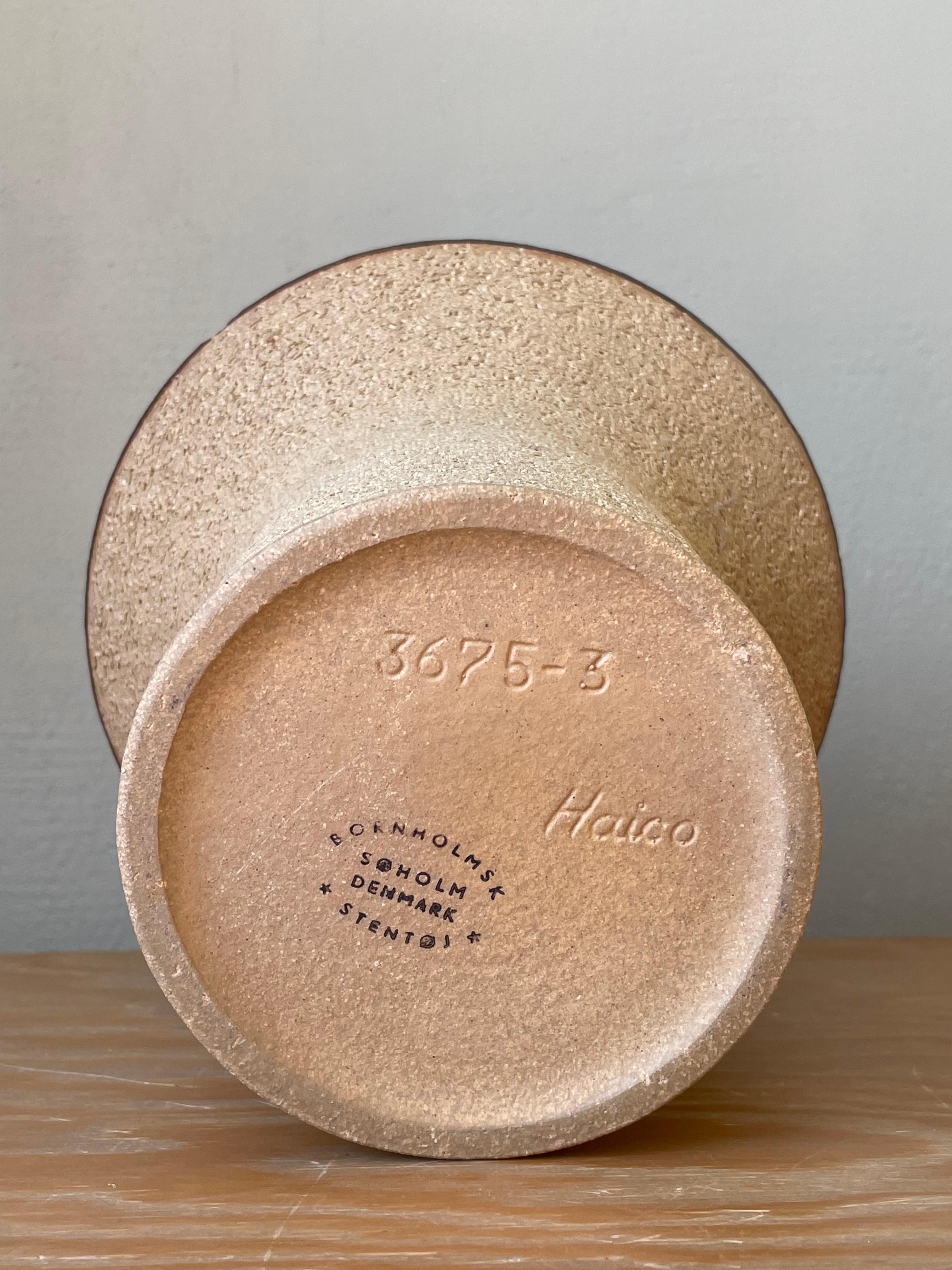 Haico Nitzsche Rustic Danish Modern Stoneware Vase, 1970s For Sale 5