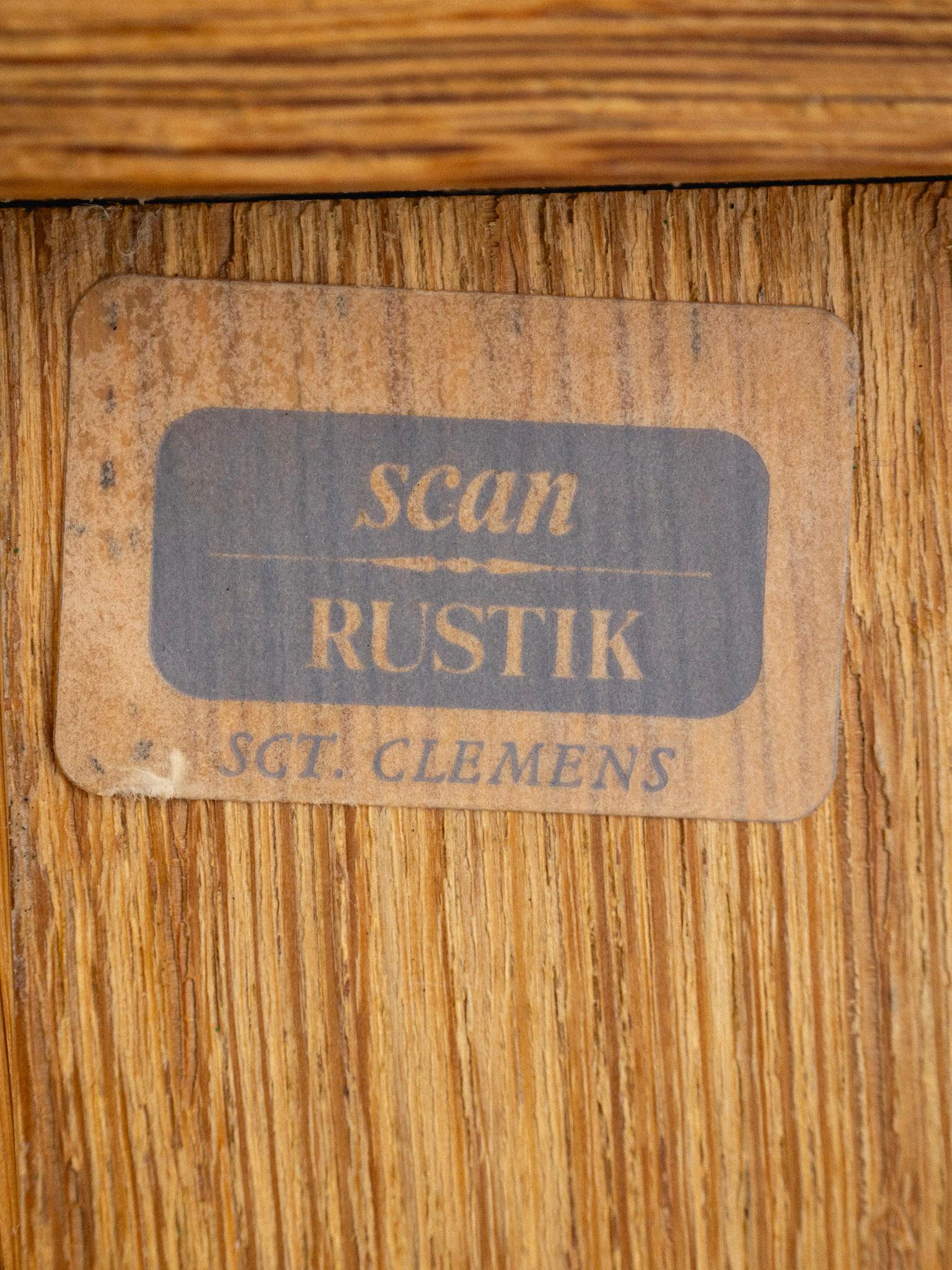 Rustic Danish Modern Oak Nightstand 7