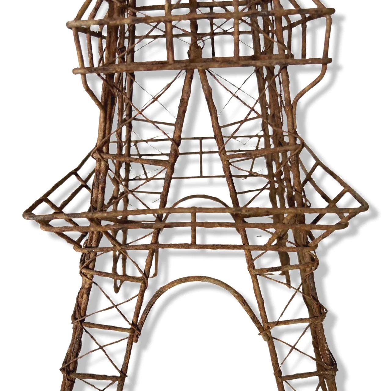 Contemporary Rustic Decorative Vintage Le Tower Eiffel For Sale