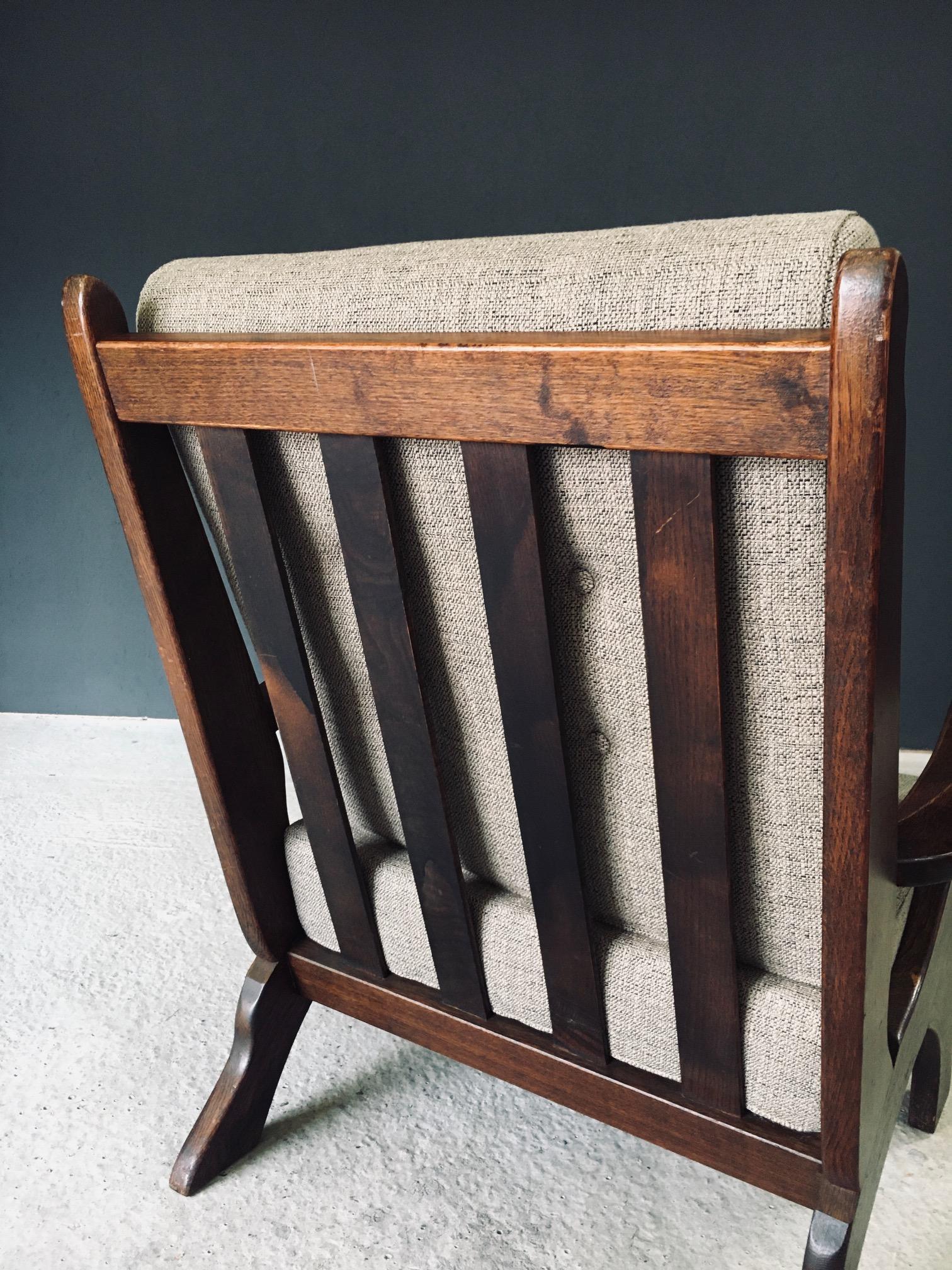 Rustic Design X Frame Lounge Chairs, Belgien 1950er Jahre im Angebot 6