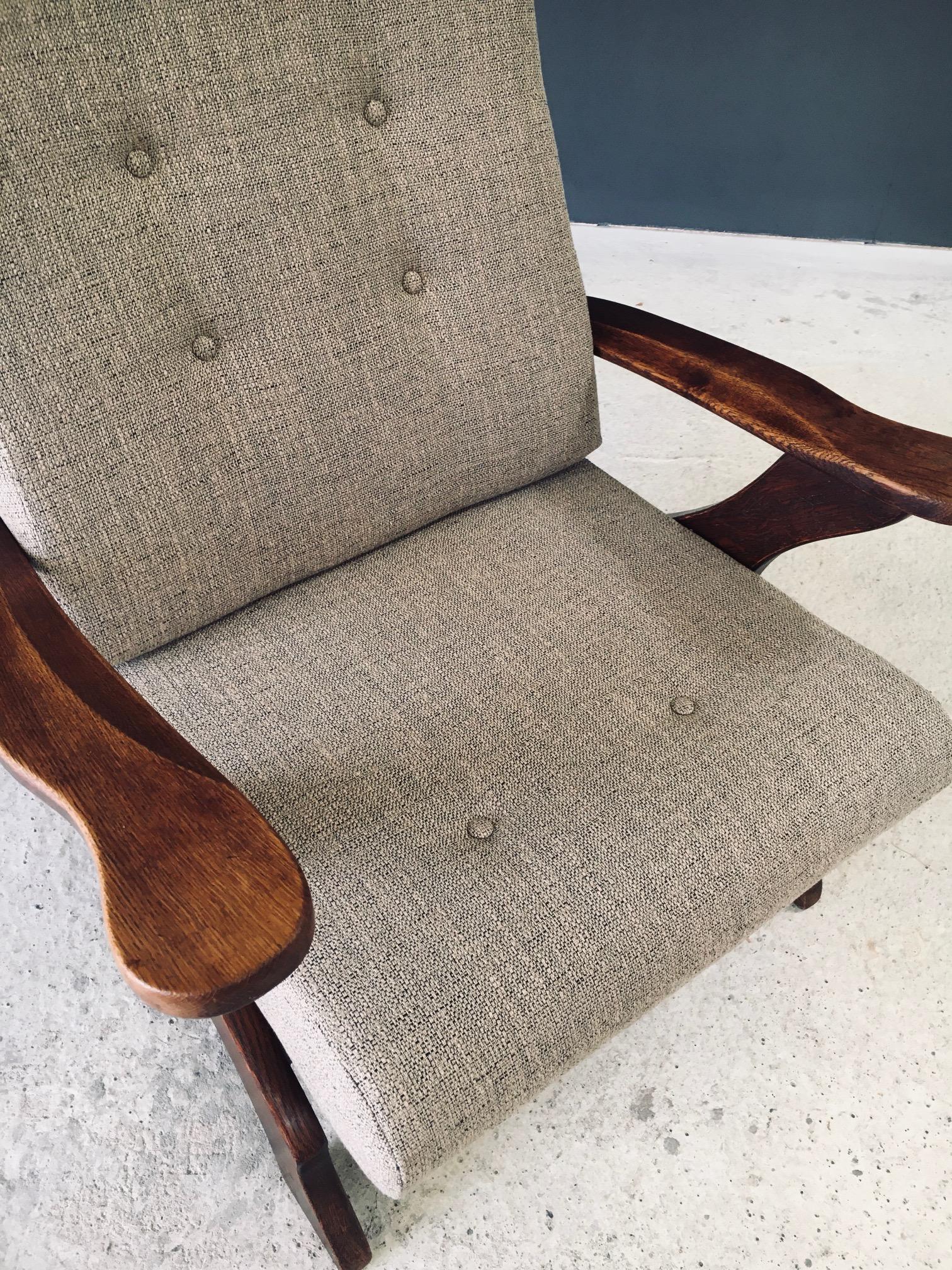 Rustic Design X Frame Lounge Chairs, Belgien 1950er Jahre im Angebot 10