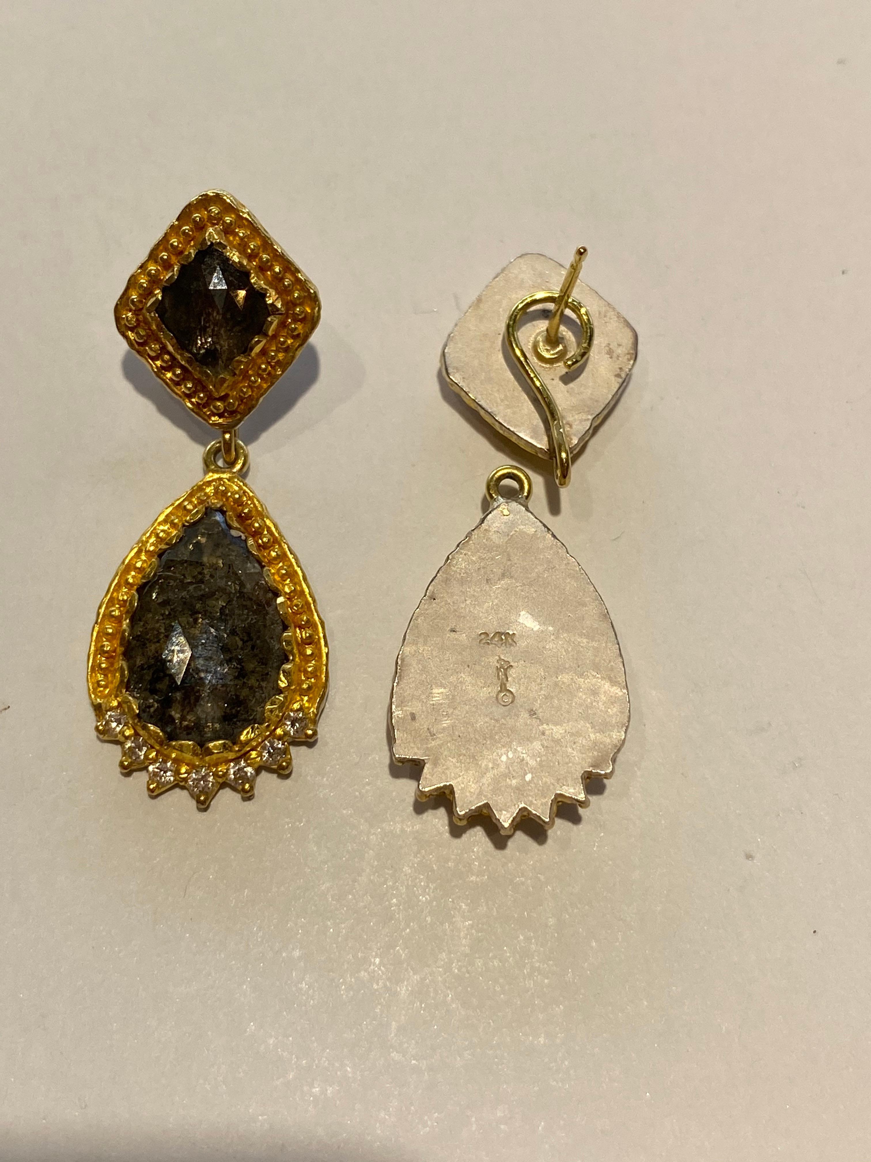 Women's Victor Velyan Rustic Diamond Earrings