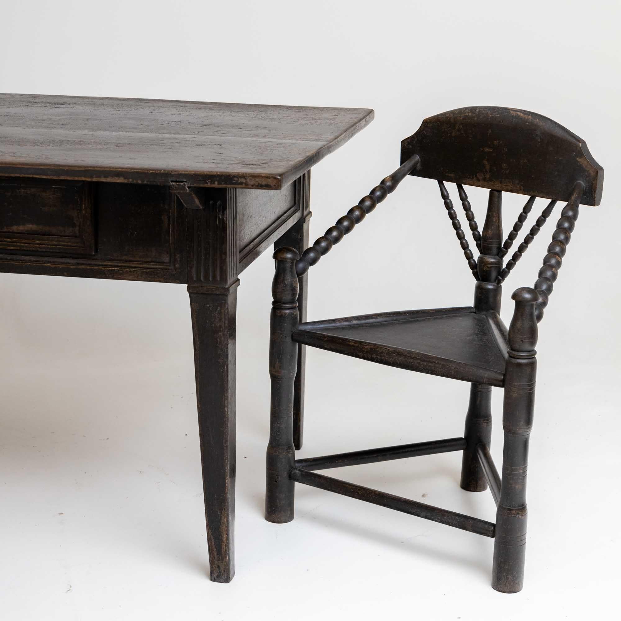 Wood Rustic Dining Table, 19th Century For Sale